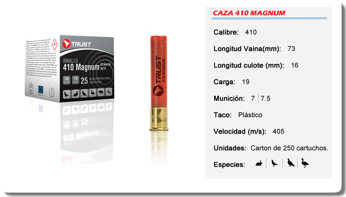 Caza calibre 12, 32 gramos