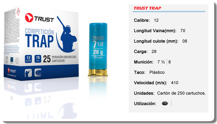 Caza calibre 12, 32 gramos